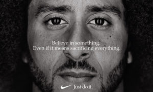 A new Nike advertisement features former NFL quarterback Colin Kaepernick. [Via MerlinFTP Drop]