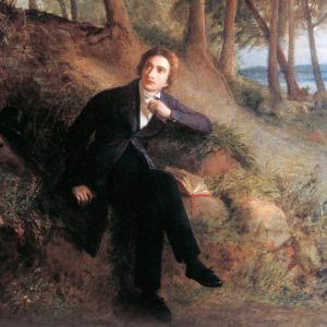 keats in countryside